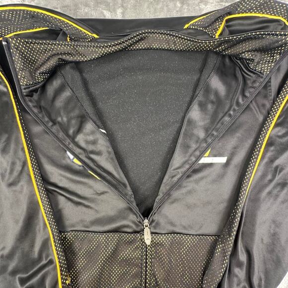 Majestic Utah Jazz Black Warm Up Full-zip Embroidered Logo Jacket Size L Tall - Picture 6 of 7